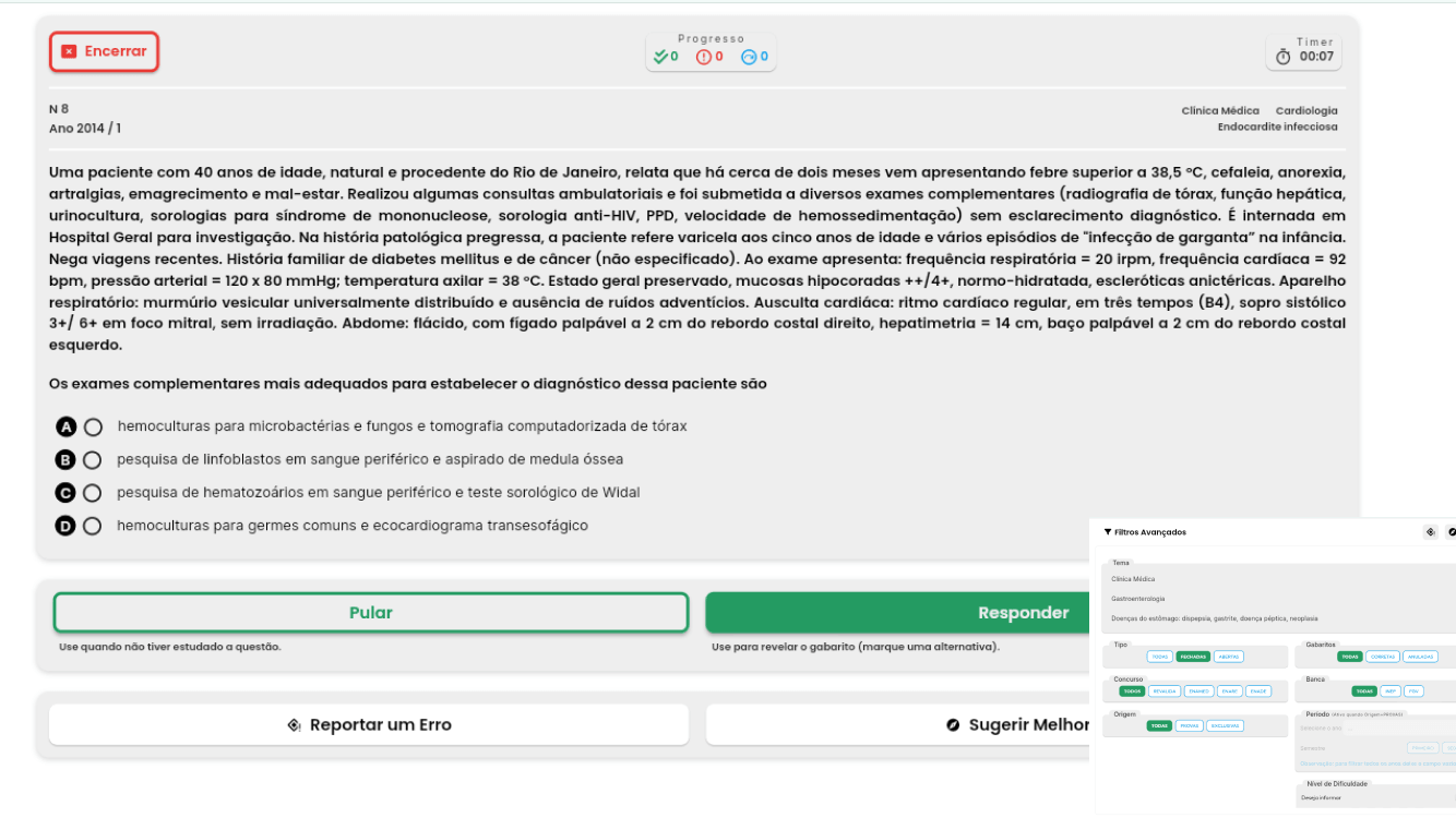 Screenshot Banco de Questões