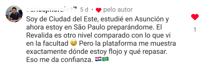 Depoimento de @carlosjmorales7